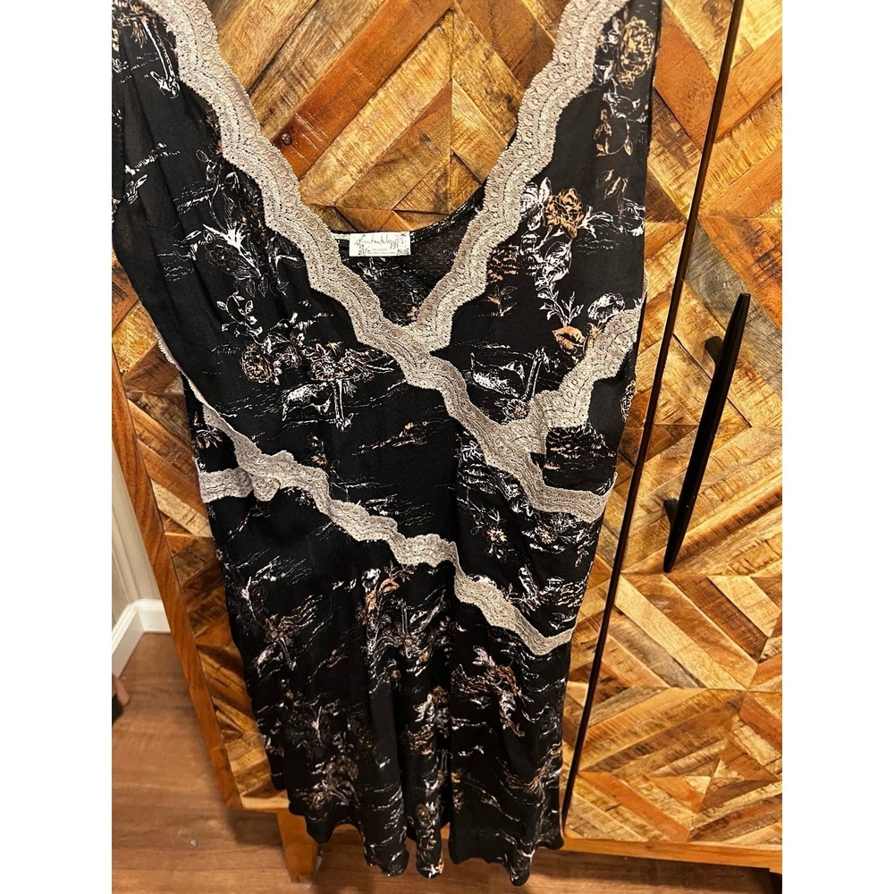 Free People Intimately Slip My Mind Printed Trapeze Dress M - Picture 8 of 11